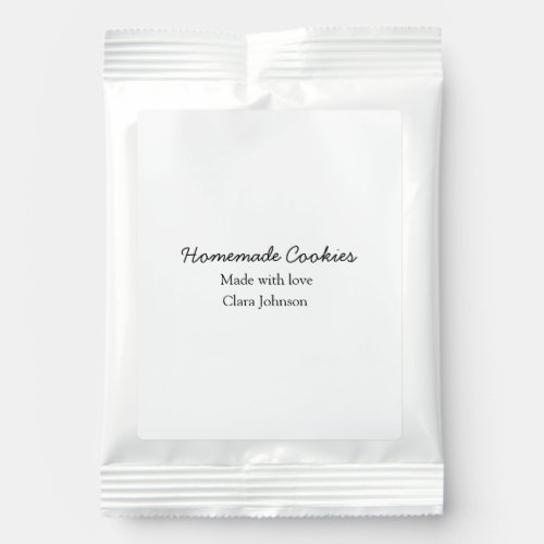 Homemade cookiers add your text name custom  throw hot chocolate drink mix