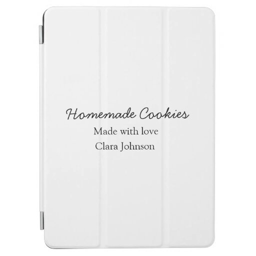 Homemade cookiers add your text name custom  throw iPad air cover
