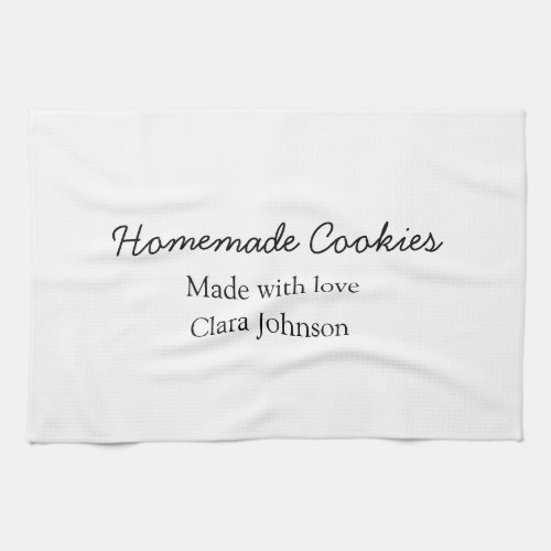 Homemade cookiers add your text name custom  throw kitchen towel