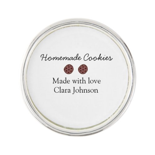 Homemade cookiers add your text name custom  throw lapel pin
