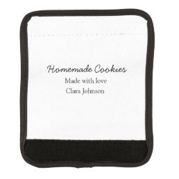 Homemade cookiers add your text name custom  throw luggage handle wrap