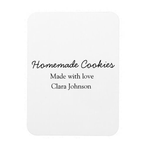 Homemade cookiers add your text name custom  throw magnet