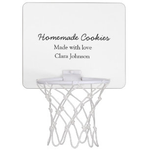 Homemade cookiers add your text name custom throw mini basketball hoop