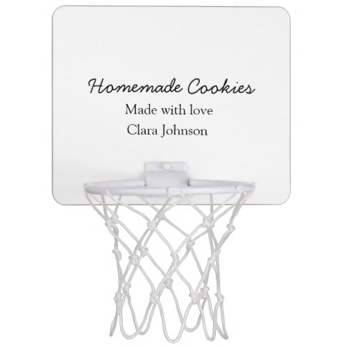 Homemade cookiers add your text name custom  throw mini basketball hoop