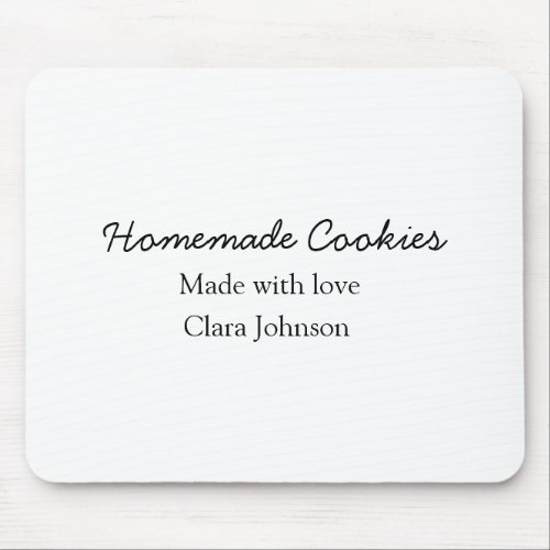 Homemade cookiers add your text name custom  throw mouse pad