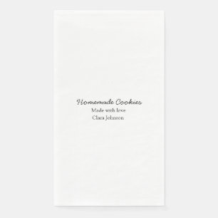 Homemade cookiers add your text name custom throw paper guest towels