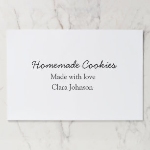 Homemade cookiers add your text name custom throw paper pad