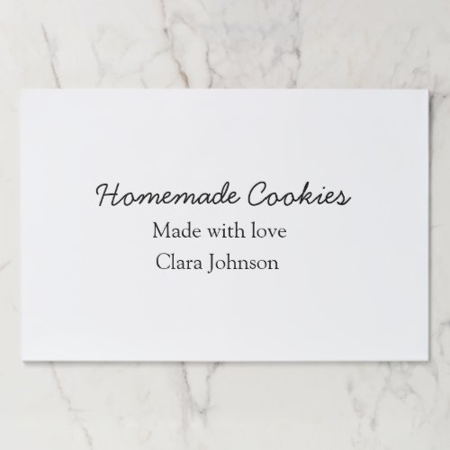 Homemade cookiers add your text name custom  throw paper pad