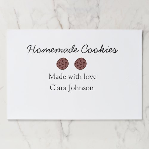 Homemade cookiers add your text name custom  throw paper pad