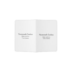 Homemade cookiers add your text name custom throw passport holder