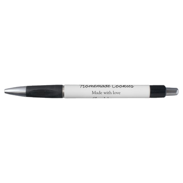 Homemade cookiers add your text name custom  throw pen (Front)