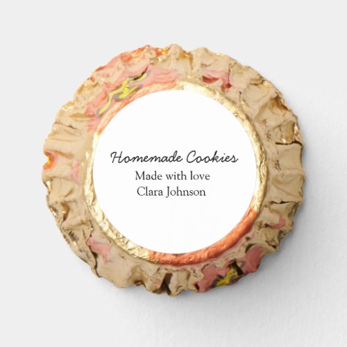 Homemade cookiers add your text name custom  throw reeses peanut butter cups
