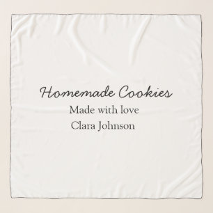 Homemade cookiers add your text name custom throw scarf