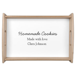 Homemade cookiers add your text name custom throw serving tray