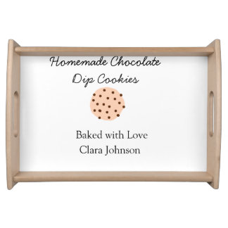 Homemade cookiers add your text name custom throw serving tray