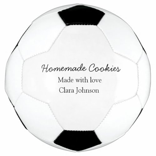 Homemade cookiers add your text name custom  throw soccer ball