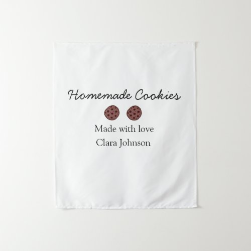 Homemade cookiers add your text name custom  throw tapestry