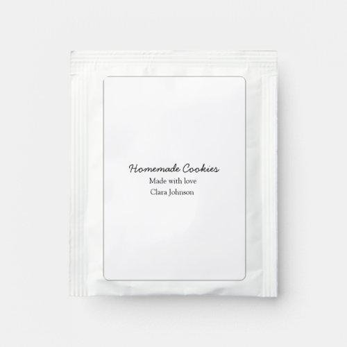 Homemade cookiers add your text name custom  throw tea bag drink mix