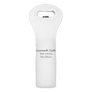Homemade cookiers add your text name custom throw wine bag