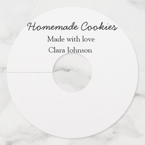 Homemade cookiers add your text name custom  throw wine glass tag