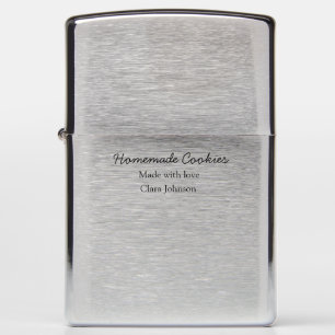 Homemade cookiers add your text name custom throw zippo lighter