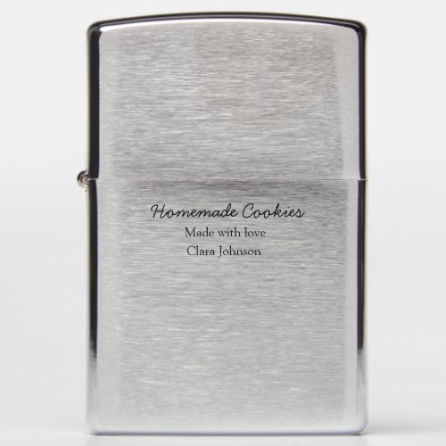 Homemade cookiers add your text name custom  throw zippo lighter