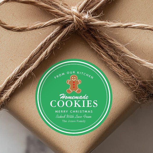 Homemade Cookies Gingerbread Classic Round Sticker (Creator Uploaded)