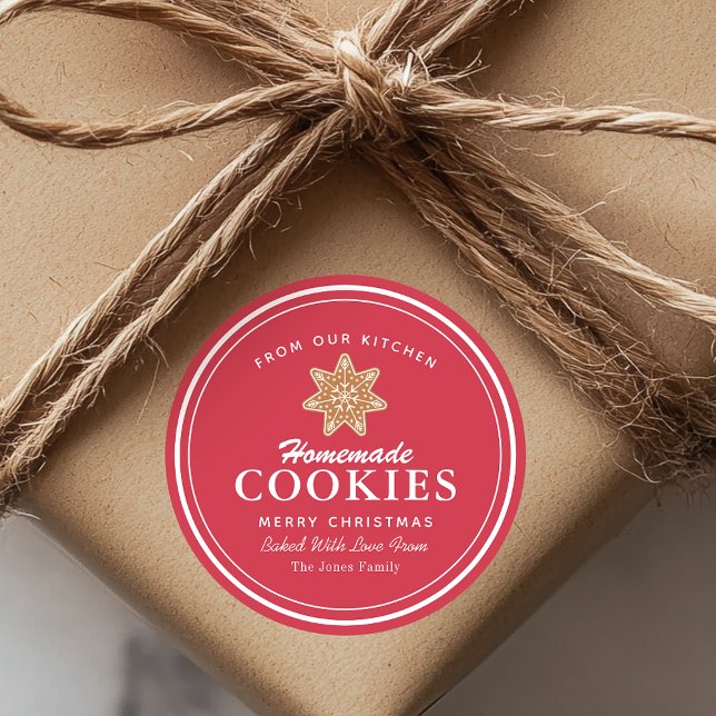 Homemade Cookies Gingerbread Classic Round Sticker (Creator Uploaded)