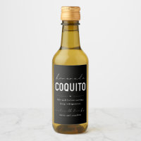 Homemade Coquito Bottle Label