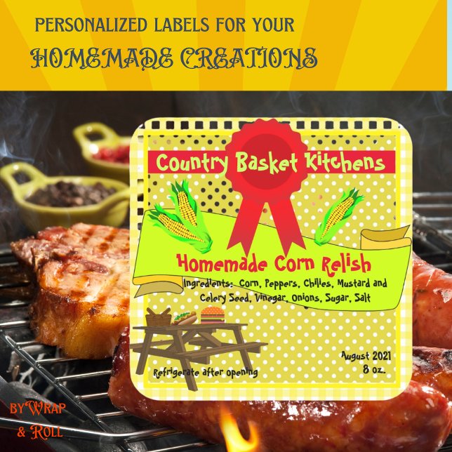 Homemade Corn Relish Customizable Sticker (Creator Uploaded)
