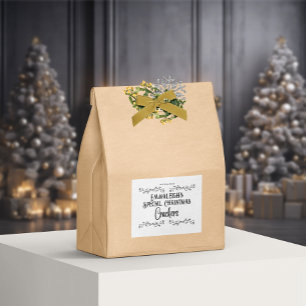 Homemade Crackers Aesthetic White Food Label