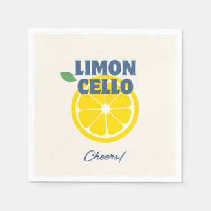 Homemade Cream Love Limoncello Liquor  Napkins