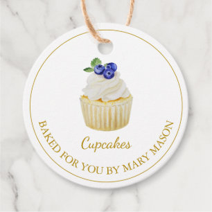 Homemade Cupcakes Favor Tags   White