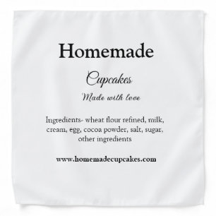 Homemade cupcakes made with love add text website bandana