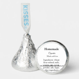 Homemade cupcakes made with love add text website hershey®'s kisses®
