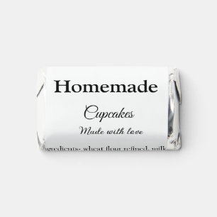 Homemade cupcakes made with love add text website hershey's miniatures