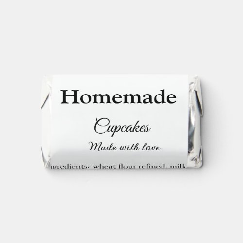 Homemade cupcakes made with love add text website hersheys miniatures