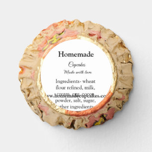 Homemade cupcakes made with love add text website reese's peanut butter cups