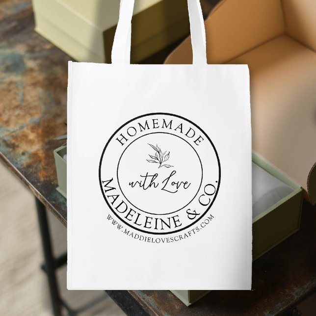 Homemade Custom Packaging Gifting Crafts Branding Grocery Bag (branding packaging business homemade bag template artisan maker crafter craft gifting boutique)