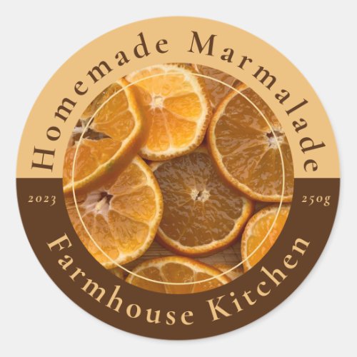 Homemade Customizable Marmalade Jam Sticker