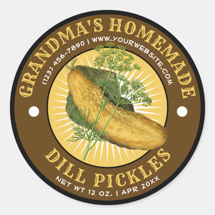 Homemade Dill Pickles Antique Label Template Zazzle Homemade Dill Pickles Antique Label Template Zazzle