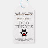 Dog treat outlet labels