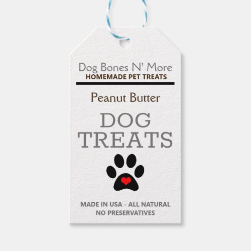 Homemade Dog Treat Labels