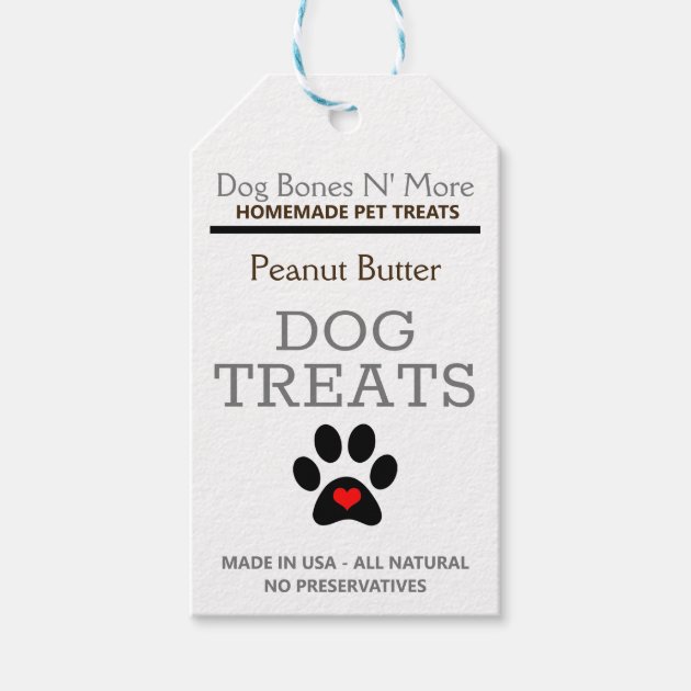 Homemade dog hot sale treat labels