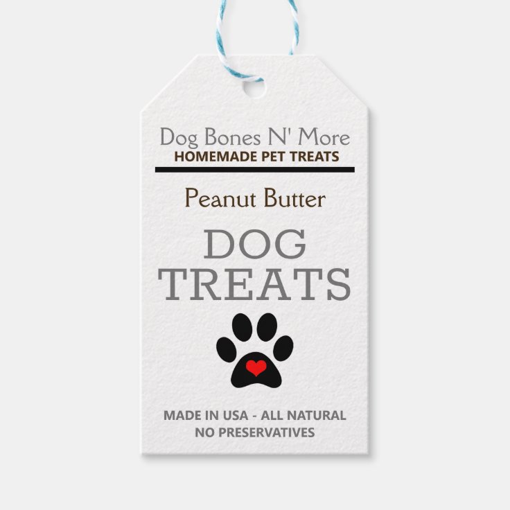 Homemade Dog Treat Labels Zazzle
