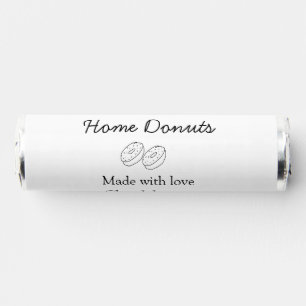 Homemade donuts bakery add your text name custom breath savers® mints