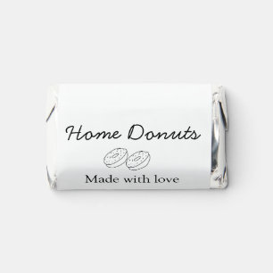 Homemade donuts bakery add your text name custom hershey's miniatures