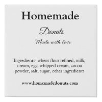 Homemade donuts made with love add text website