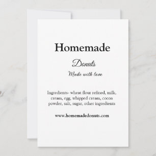 Homemade donuts made with love add text website invitation