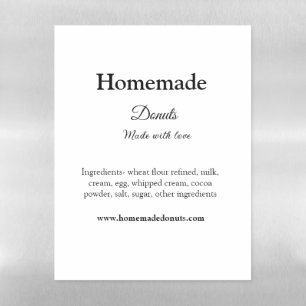 Homemade donuts made with love add text website magnetic dry erase sheet